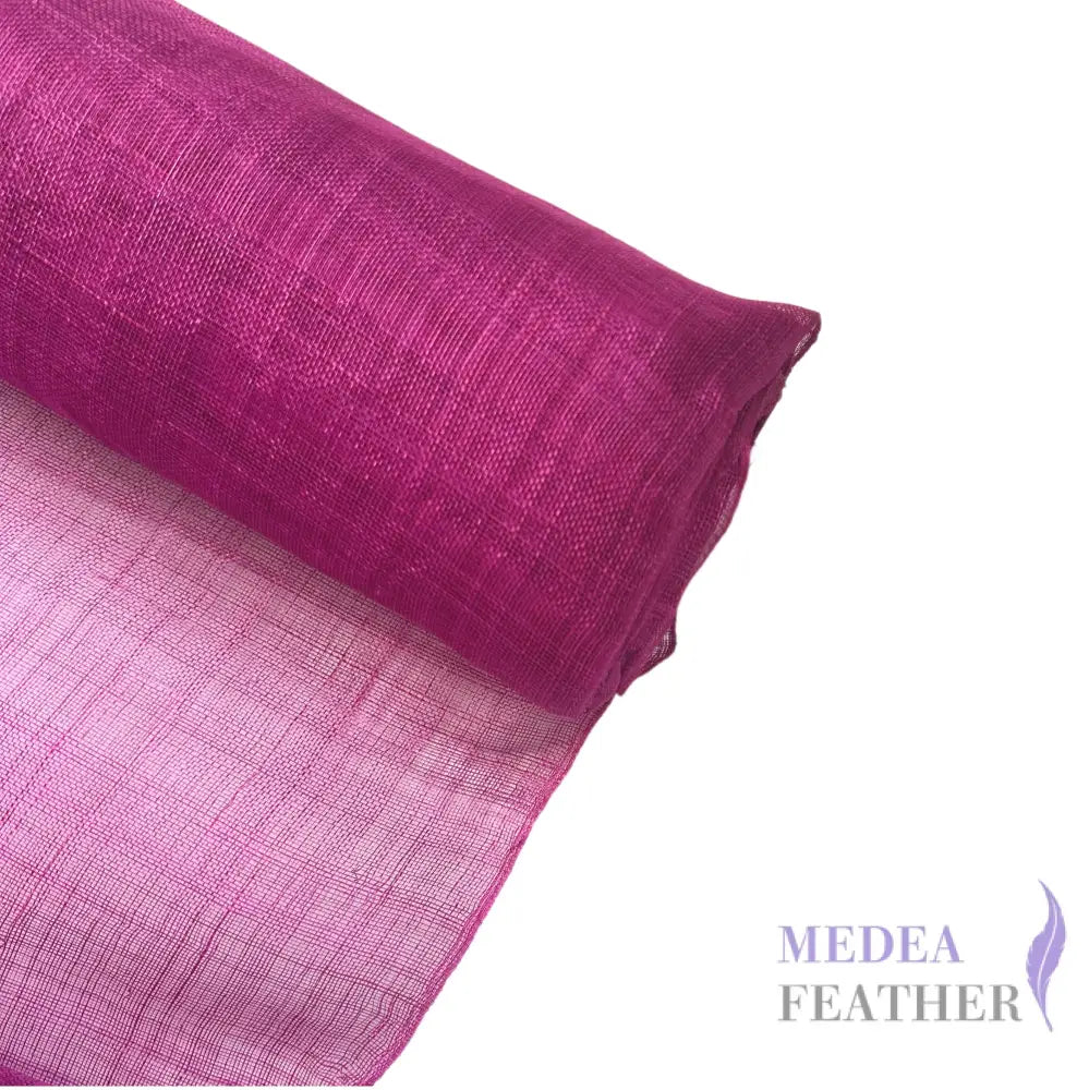 90cm Wide Stiffened Sinamay Fabric 1 Meter | Millinery Hat Making - festival fuchsia
