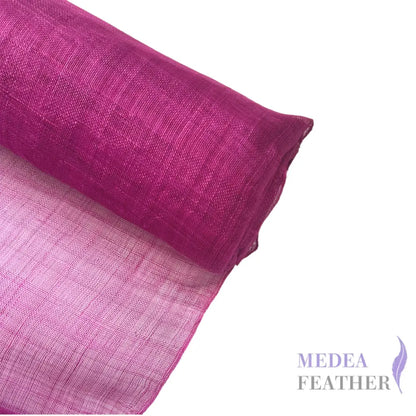 90cm Wide Stiffened Sinamay Fabric 1 Meter | Millinery Hat Making - festival fuchsia