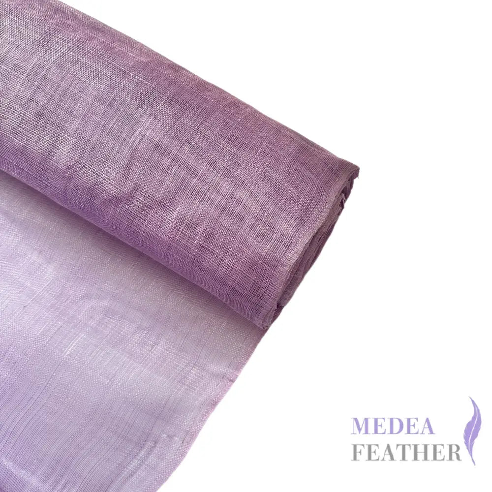 90cm Wide Stiffened Sinamay Fabric 1 Meter | Millinery Hat Making - lilac