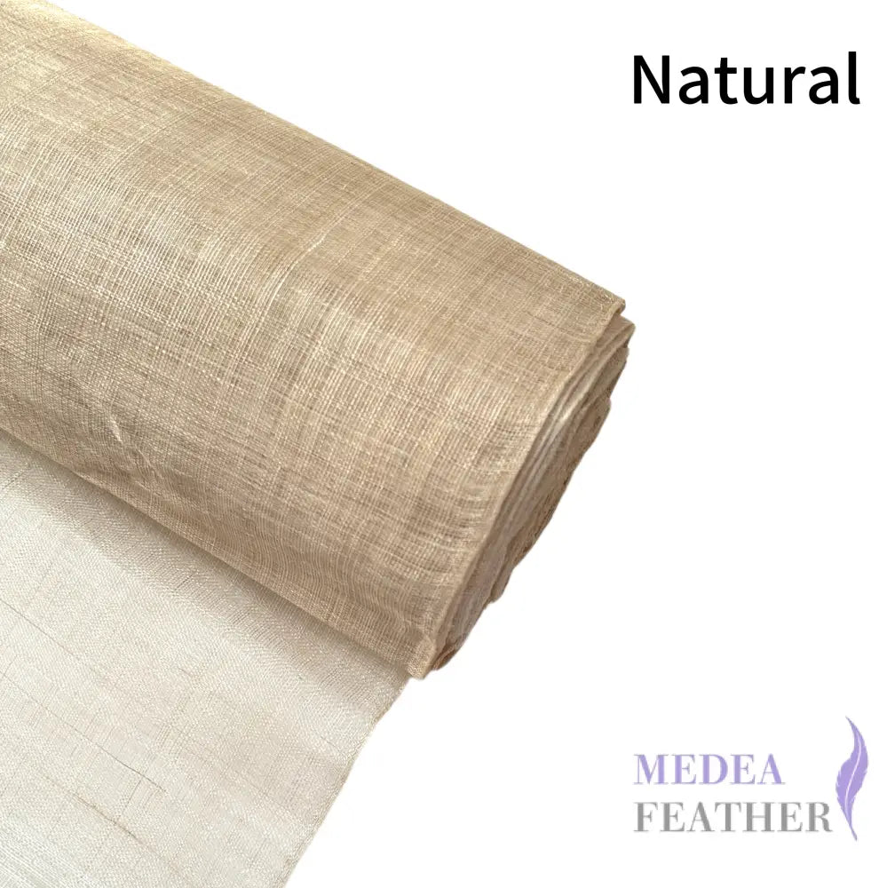 90cm Wide Stiffened Sinamay Fabric 1 Meter | Millinery Hat Making - natural