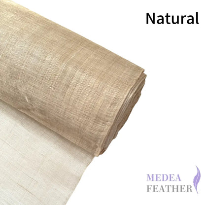 90cm Wide Stiffened Sinamay Fabric 1 Meter | Millinery Hat Making - natural