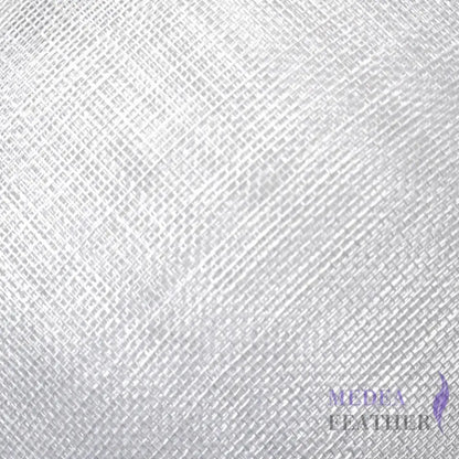 90cm Wide Stiff Sinamay 1 Meter - White