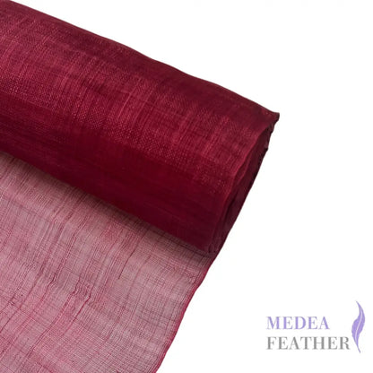 90cm Wide Stiffened Sinamay Fabric 1 Meter | Millinery Hat Making - wine