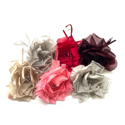 Lucky Dip Multi-colour 14cm Wide Silk Flower-Pack of 3