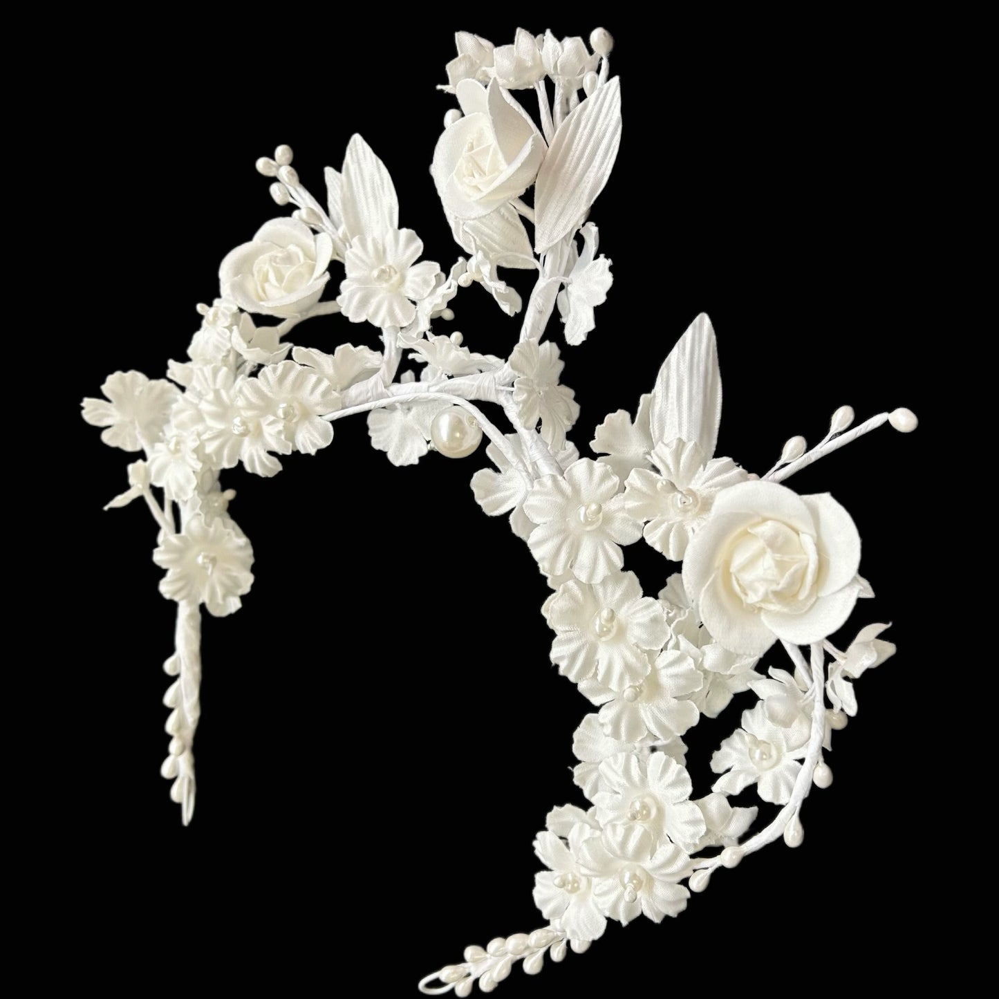Fabric Flower Headband Decoration Set 02