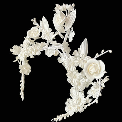 Fabric Flower Headband Decoration Set 02