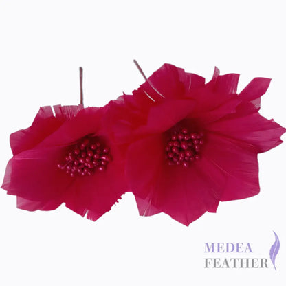 9cm Feather Daisies - Pack of 2 DS250906 - #21 Raspberry