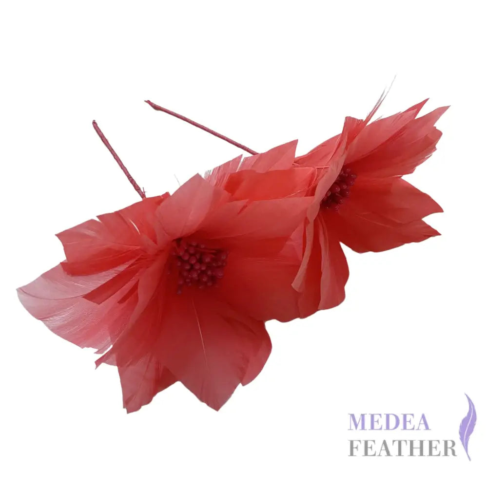 9cm Feather Daisies - Pack of 2 DS250906 - #27 coral pink