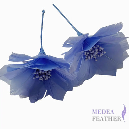 9cm Feather Daisies - Pack of 2 DS250906 - #87 cornflower blue