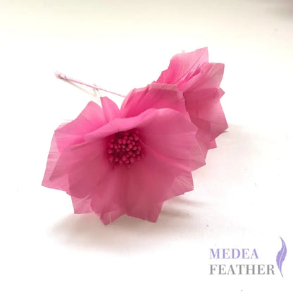 9cm Feather Daisies - Pack of 2 DS250906 #94 begonia pink / feather