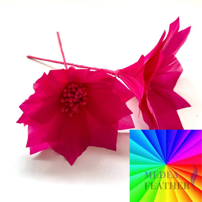 9cm Feather Daisies - Pack of 2 DS250906 Custom - Please add text below / feather