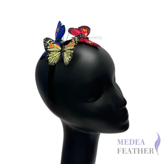9cm wide Handmade Feather Butterflies