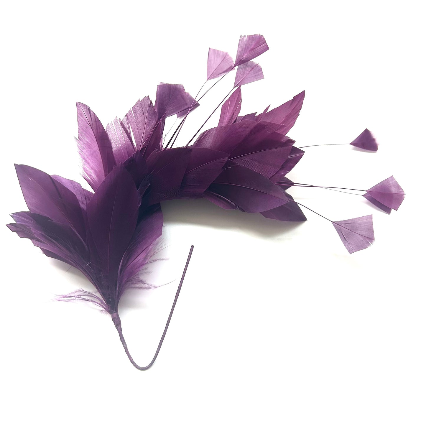 Diamond Coque & Goose Feather Flower Mount FM082