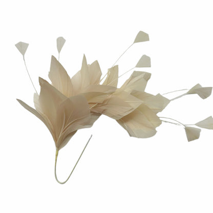 Diamond Coque & Goose Feather Flower Mount FM082