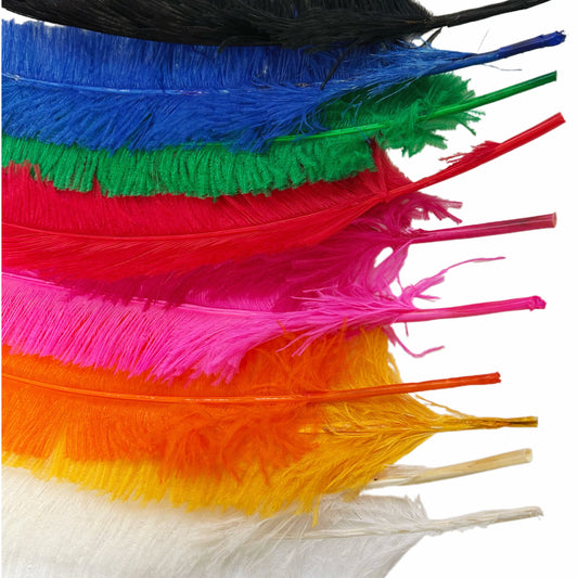 Long Clipped Ostrich Feather Plume 55-60cm