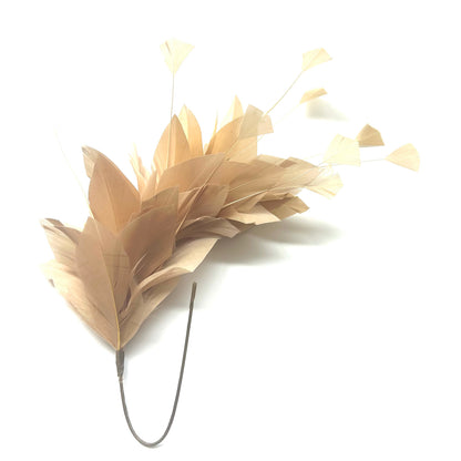 Diamond Coque & Goose Feather Flower Mount FM082