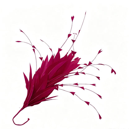 Goose and Long Trimmed Coque Feather Mount FM514