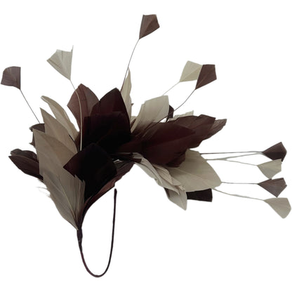 Diamond Coque & Goose Feather Flower Mount FM082