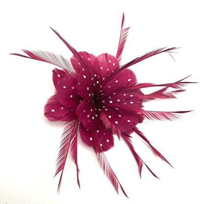 Small Polka Dot Design Goose Feather Flower