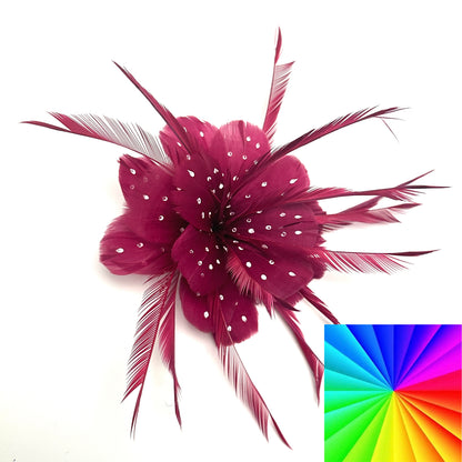 Small Polka Dot Design Goose Feather Flower
