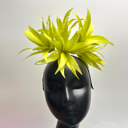 "Mulan"/ Goose Feather Flower Millinery Hat Mount FM048
