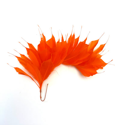 Spiky Goose Feather Wired Hat Mount
