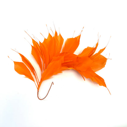 Spiky Goose Feather Wired Hat Mount