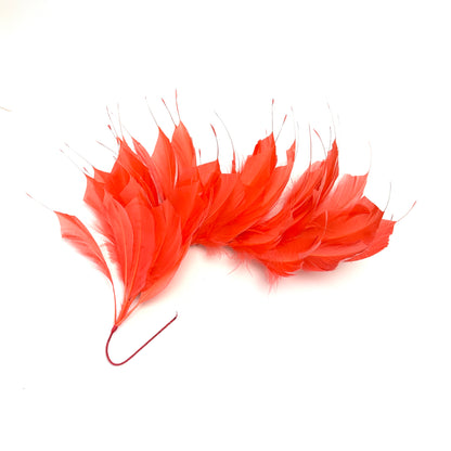 Spiky Goose Feather Wired Hat Mount