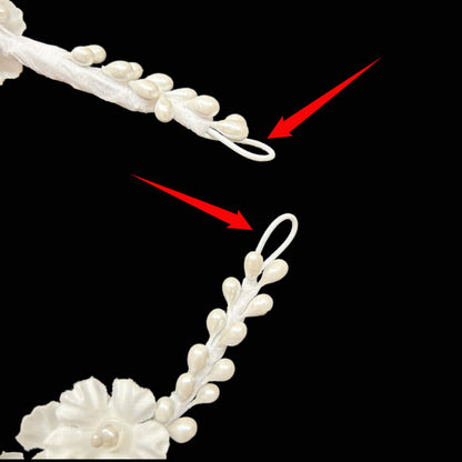 Fabric Flower Headband Decoration Set 02
