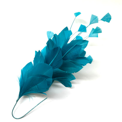 Diamond Coque & Goose Feather Flower Mount FM082