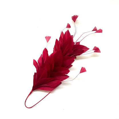 Diamond Coque & Goose Feather Flower Mount FM082