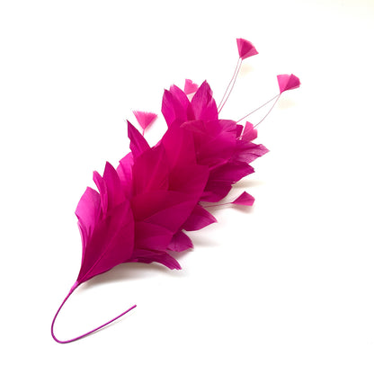 Diamond Coque & Goose Feather Flower Mount FM082