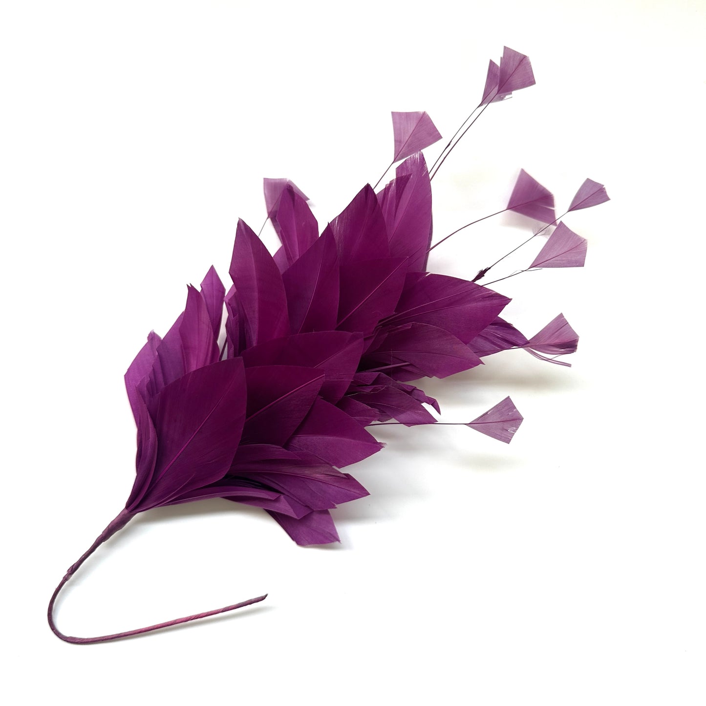 Diamond Coque & Goose Feather Flower Mount FM082