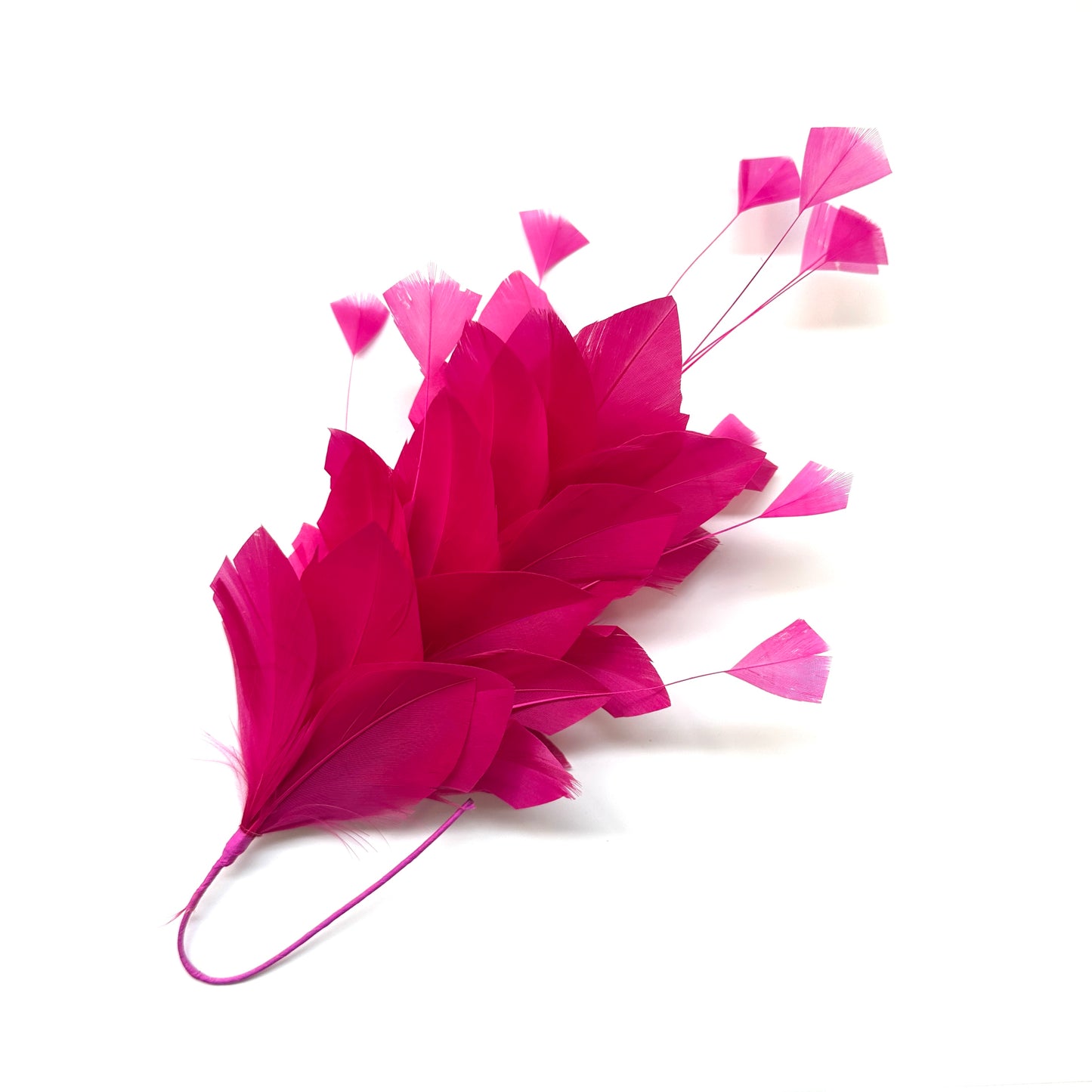 Diamond Coque & Goose Feather Flower Mount FM082
