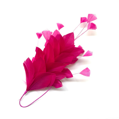 Diamond Coque & Goose Feather Flower Mount FM082