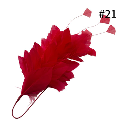 Diamond Coque & Goose Feather Flower Mount FM082