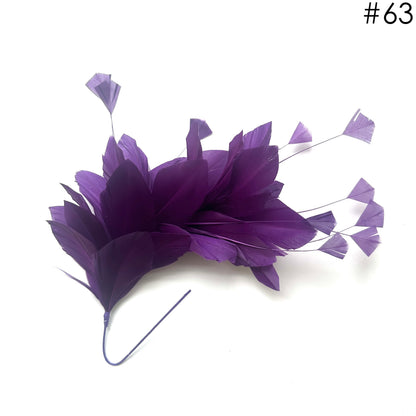 Diamond Coque & Goose Feather Flower Mount FM082