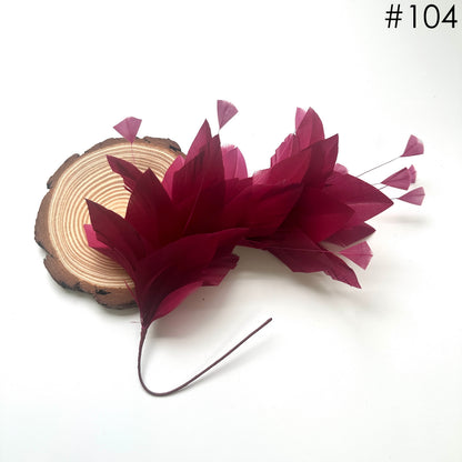 Diamond Coque & Goose Feather Flower Mount FM082