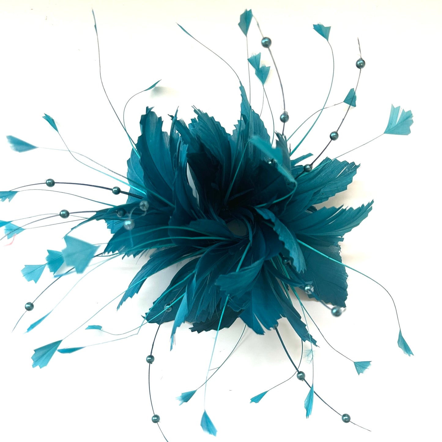 "Flying Flowers and Butterflies "/Handmade Feather Flower Mount