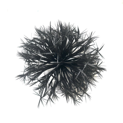 'Snowflake' / Goose Biot Feather Flower Mount