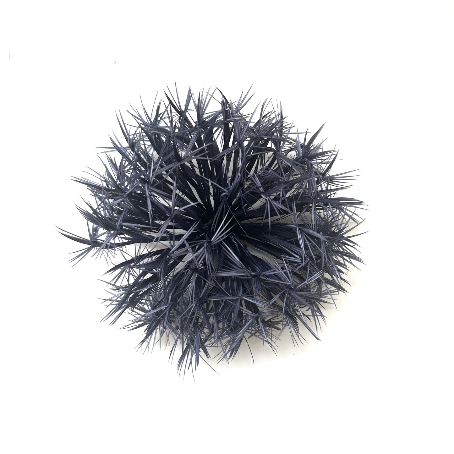 'Snowflake' / Goose Biot Feather Flower Mount