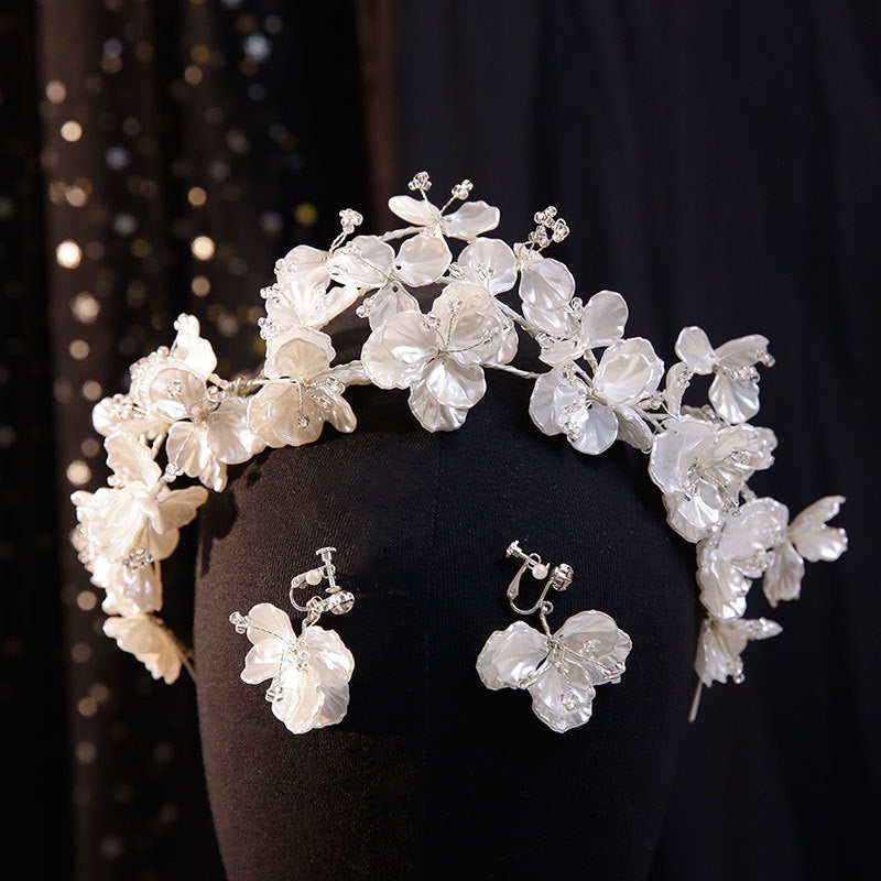 Handmade Shell Flower Headband Set 03