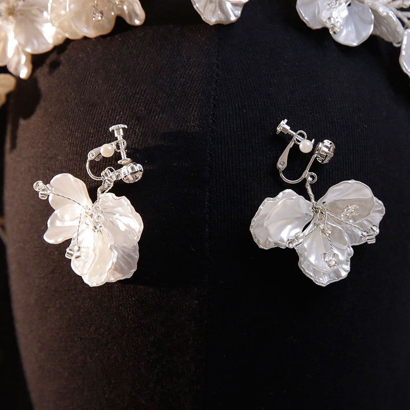 Handmade Shell Flower Headband Set 03