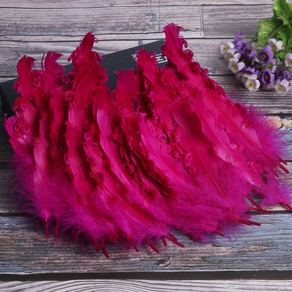 15 CM Curled Goose Feather 50 PCS