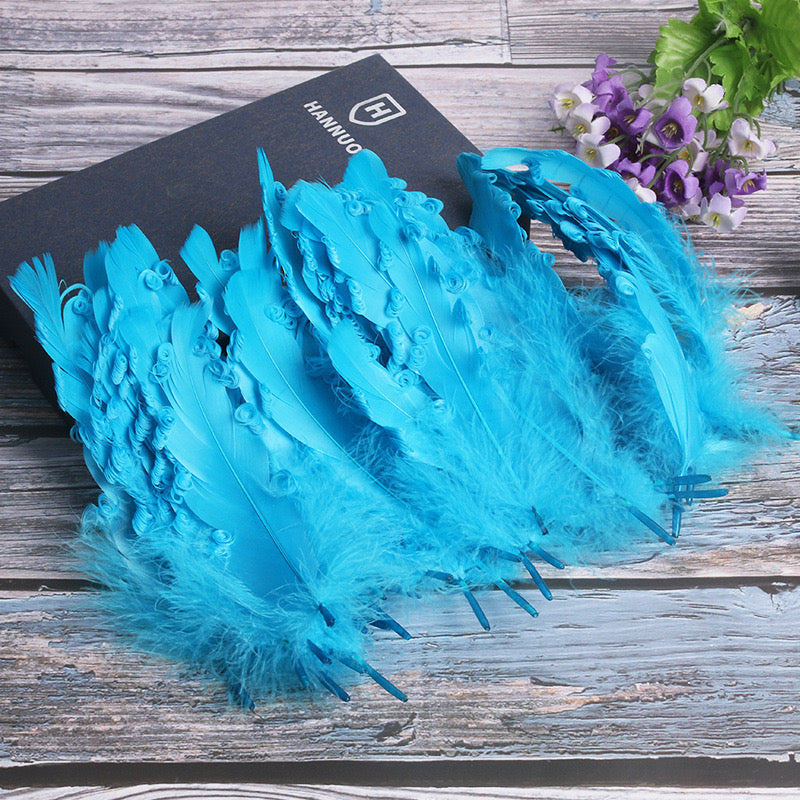 15 CM Curled Goose Feather 50 PCS