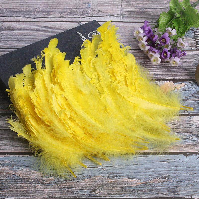 15 CM Curled Goose Feather 50 PCS