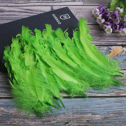 15 CM Curled Goose Feather 50 PCS
