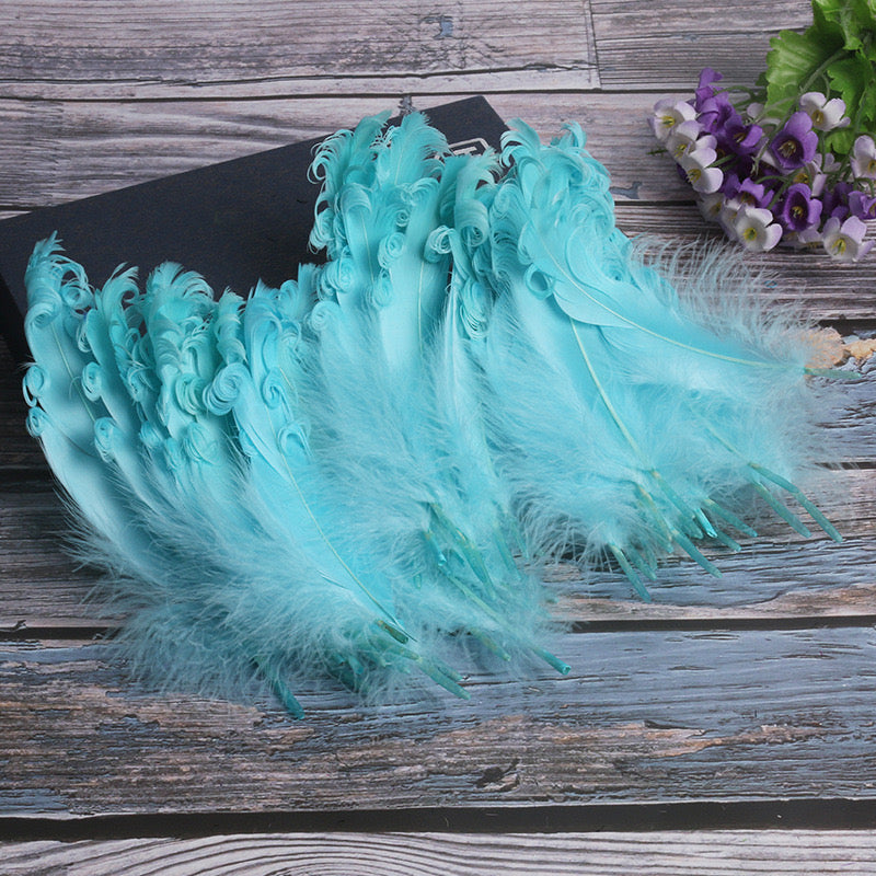 15 CM Curled Goose Feather 50 PCS