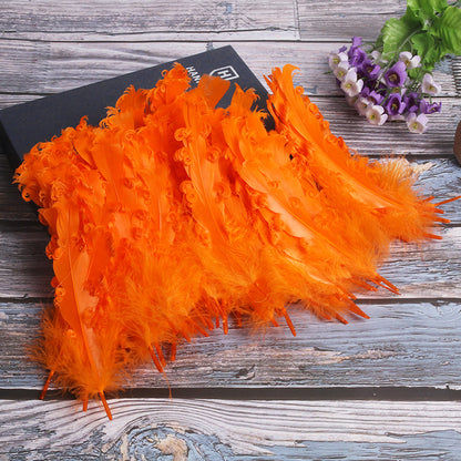 15 CM Curled Goose Feather 50 PCS
