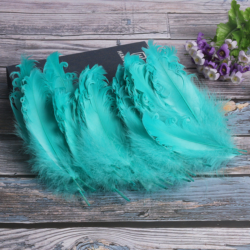 15 CM Curled Goose Feather 50 PCS